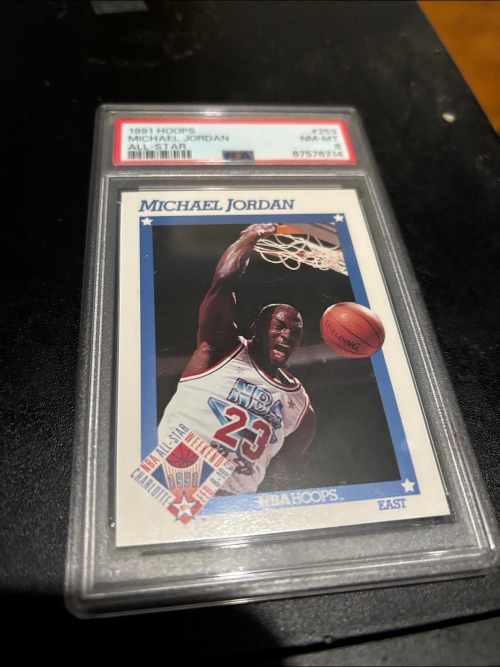1991 Michael Jordan All-Star Basketball Card - Blue White